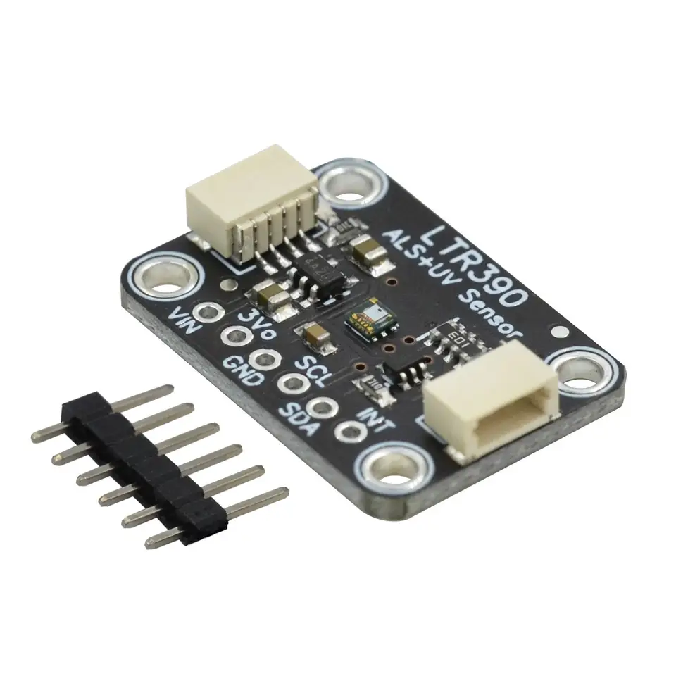 Gravity LTR390 UV Light Sensor 280nm to 430nm Support I2C UART 3.3V or 5V for Light intensity detection Weather Experime image 1