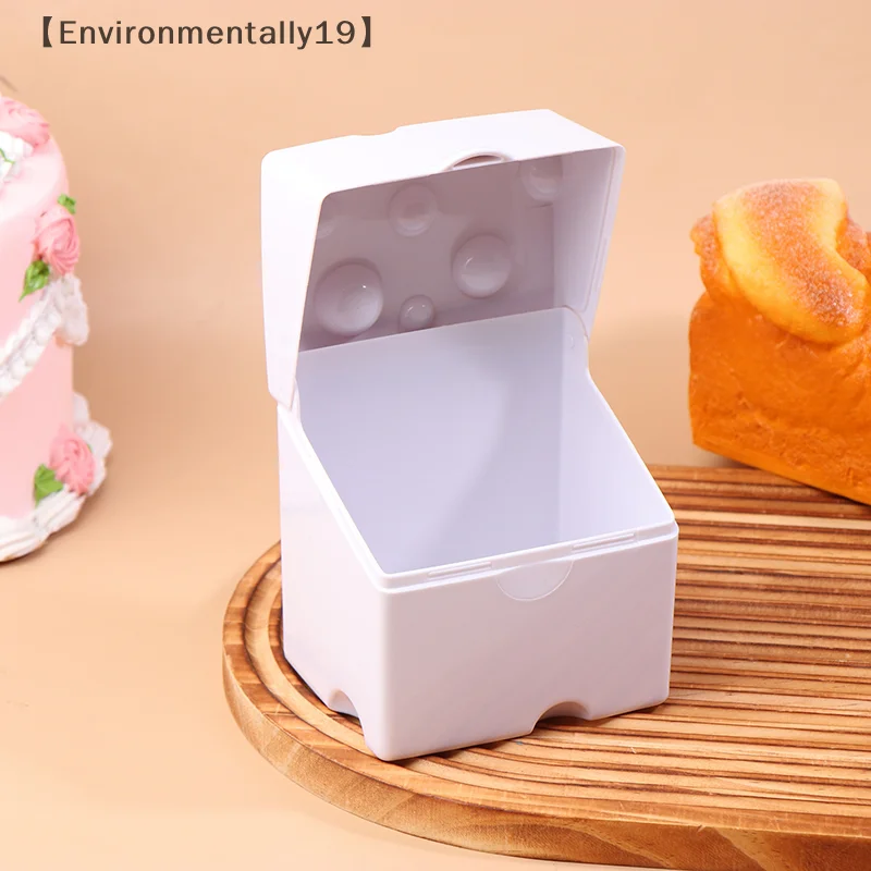 Sliced Cheese Container With Flip Lid Cheese, Cheese Slice Crisper Refrigerator Storage Rack Clamshell ABS Household