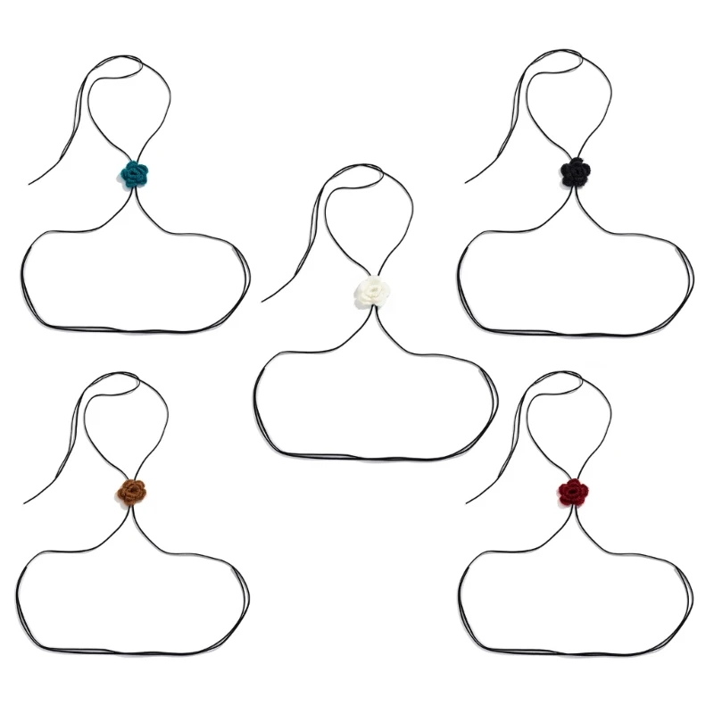 

2XPC Sexy Body Chain for Women Girls Plush Flower Y2K Chest Chains Adjustable