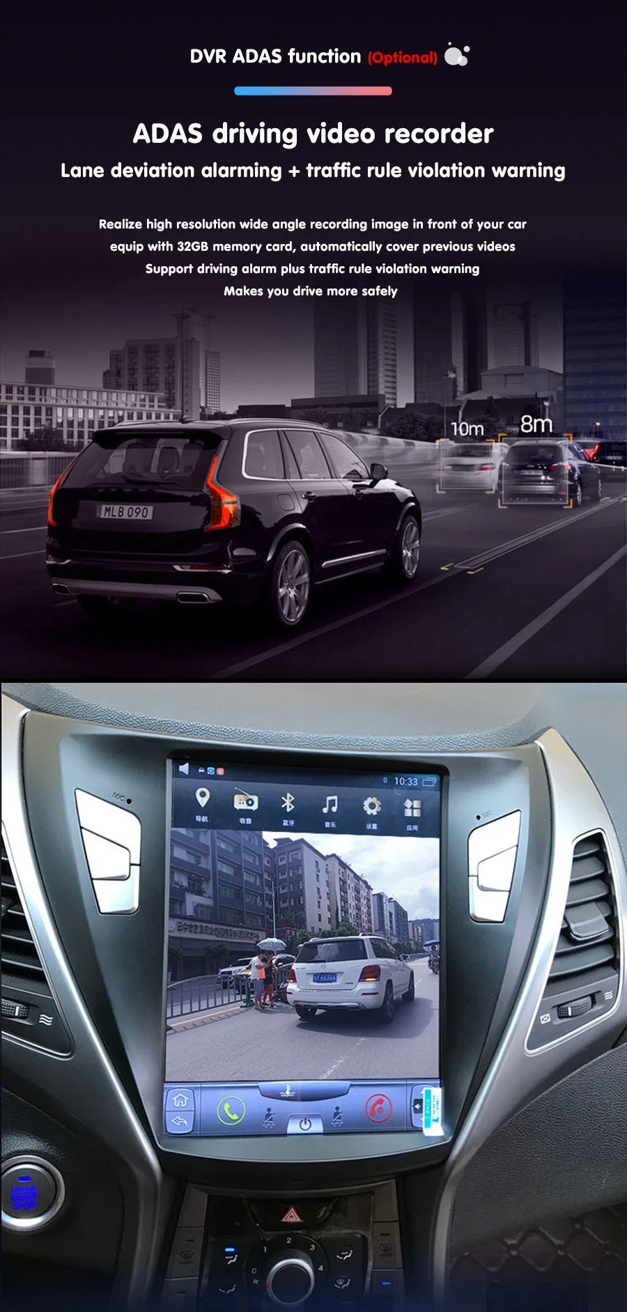Big Qled Screen Stereo Navigation For Dodge Ram 2019 - 2023 Android Media Video