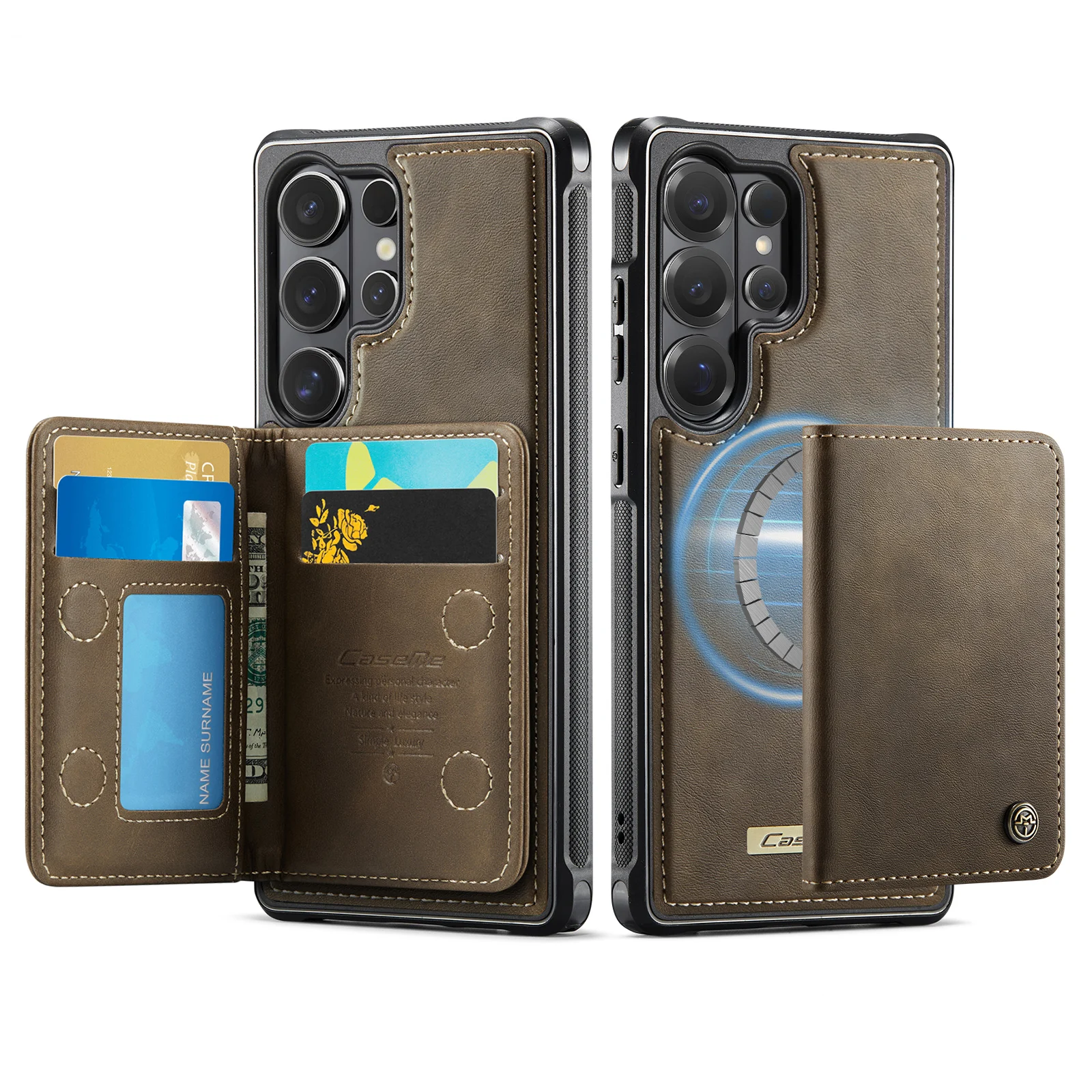 Magsafe Magnetic Leather Wallet Phone Case