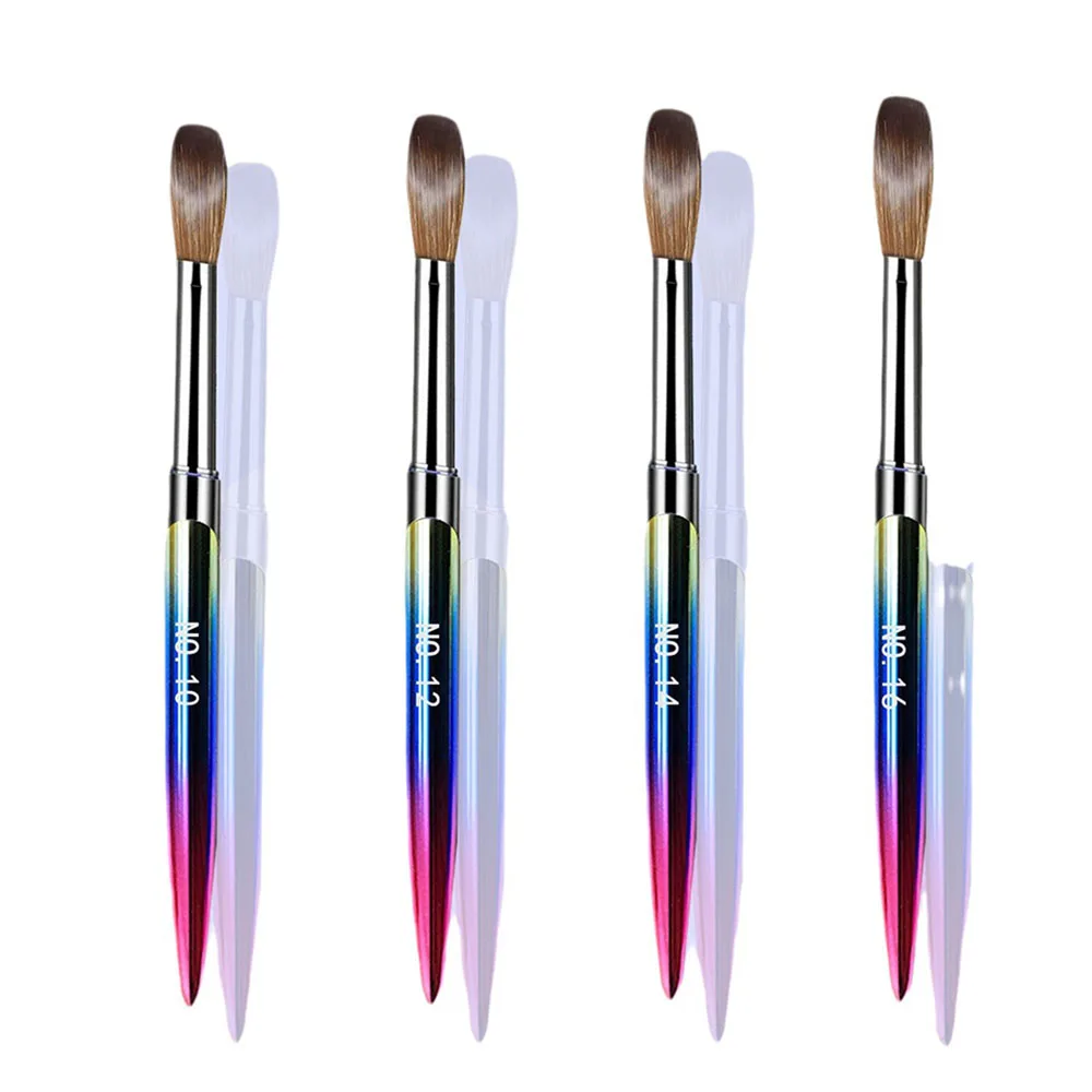 No.10/12/14/16 20-26mm crylic Nail Brush Pen for Acrylic Application Professional Acrylic Powder Extension 3D Carving Tools 3