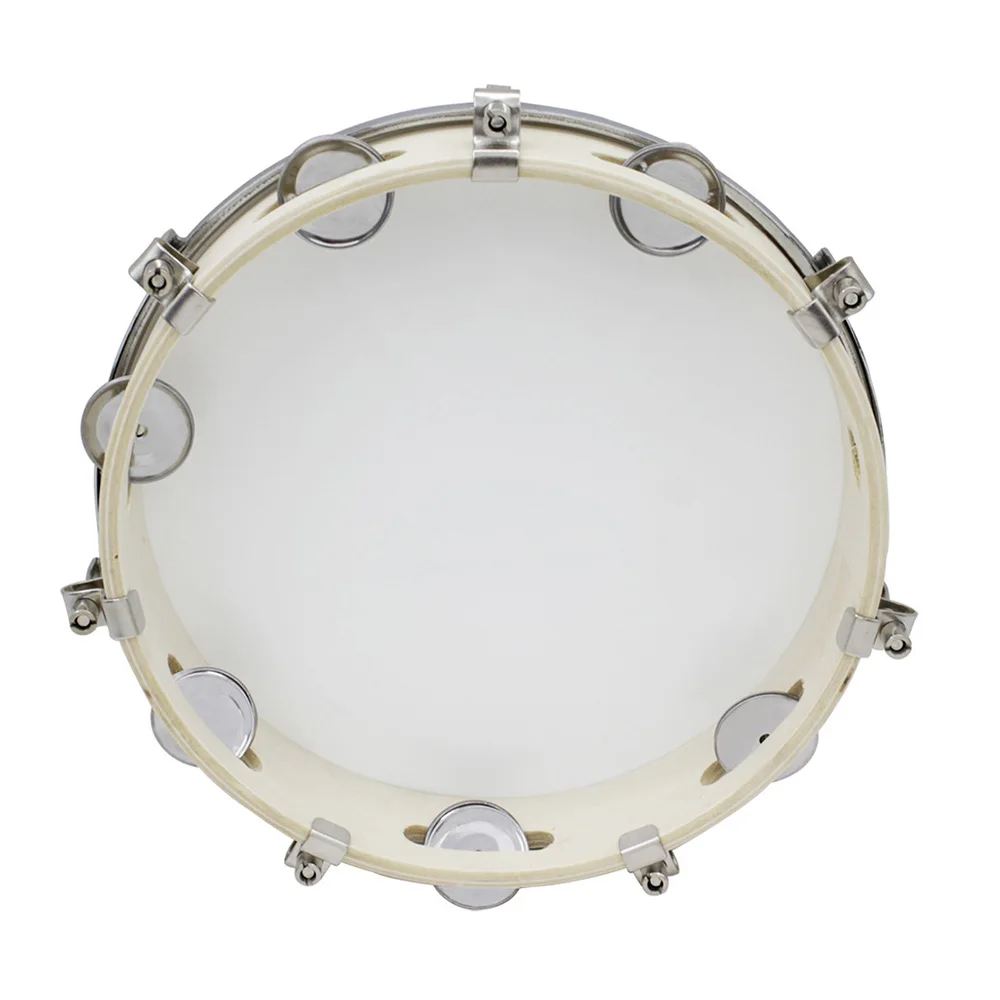 10 인치 탬버린 오르프 나무 손 드럼 음악 계몽 교육 안전 어린이 선물 타악기 악기