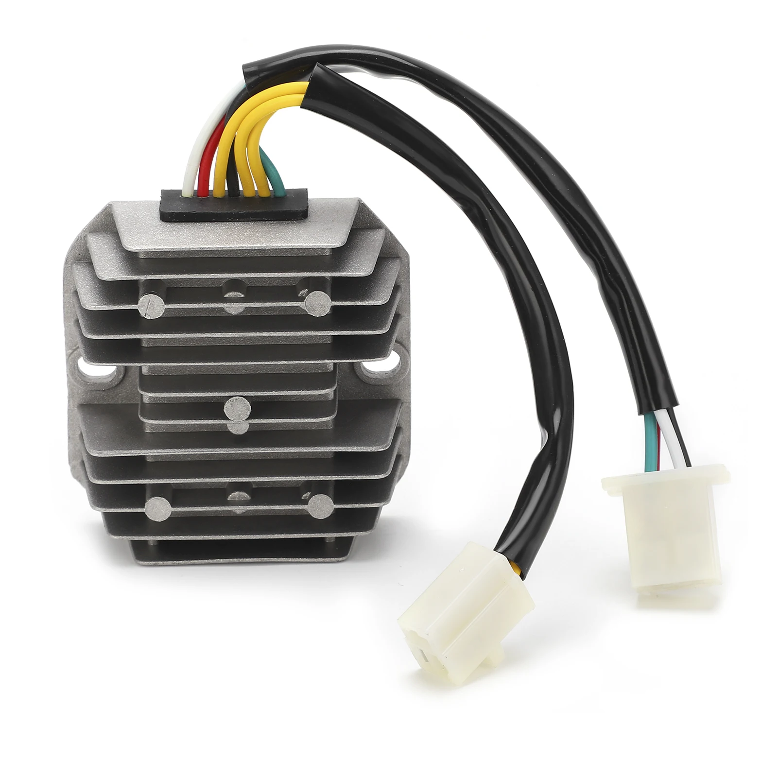 

Регулятор напряжения Выпрямитель 7 проводов DualPlug алюминиевый сплав ABS для скутера мопеда квадроцикла 12 В