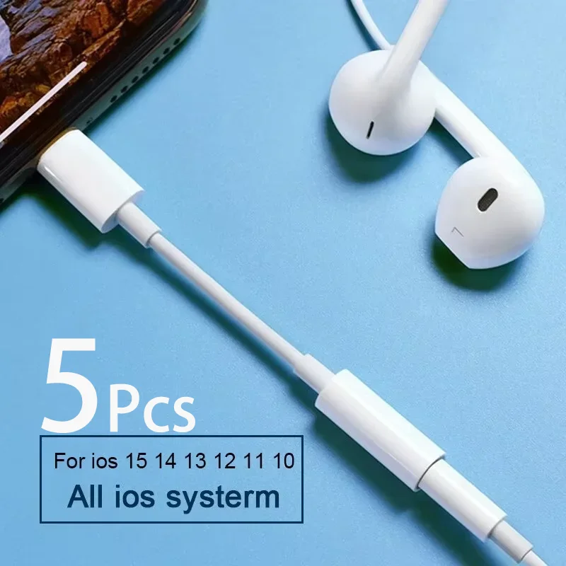 10-Pack 3.5mm Aux Jack Lightning Adapter