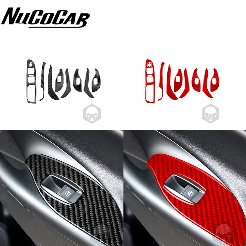 

For Volkswagen VW Passat 2006 2007 2008 2009 2010 2011 Accessories Carbon Fiber Car Interior Door Lifting Panel Set Trim Sticker