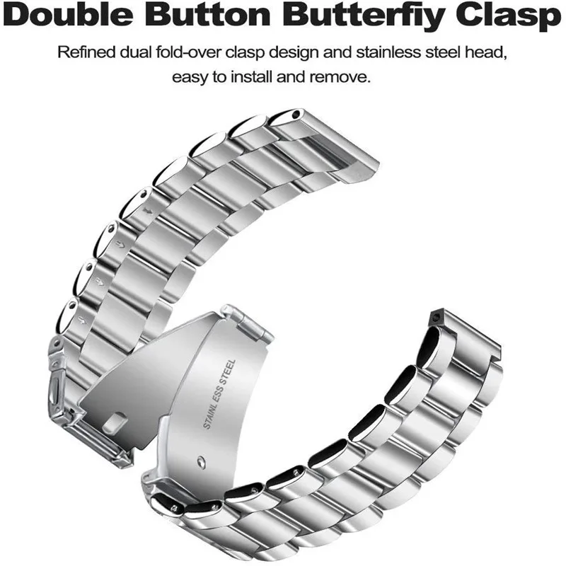Elegant Metal Business Bracelet - 20mm Strap