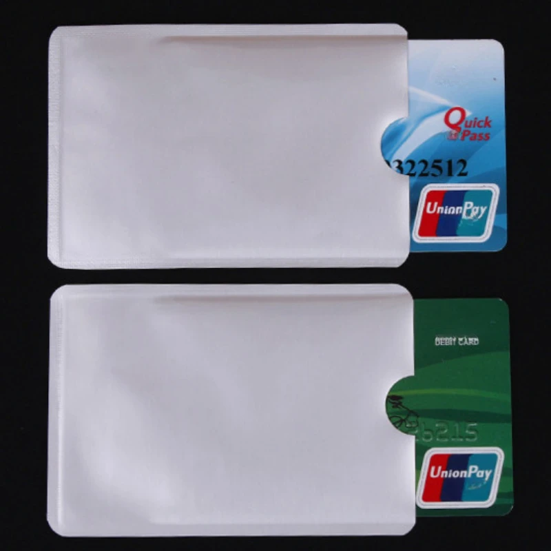 10pcs/lot Card Case Anti-Scan Credit RFID Card Protective Anti-Magnetic Holder Bag