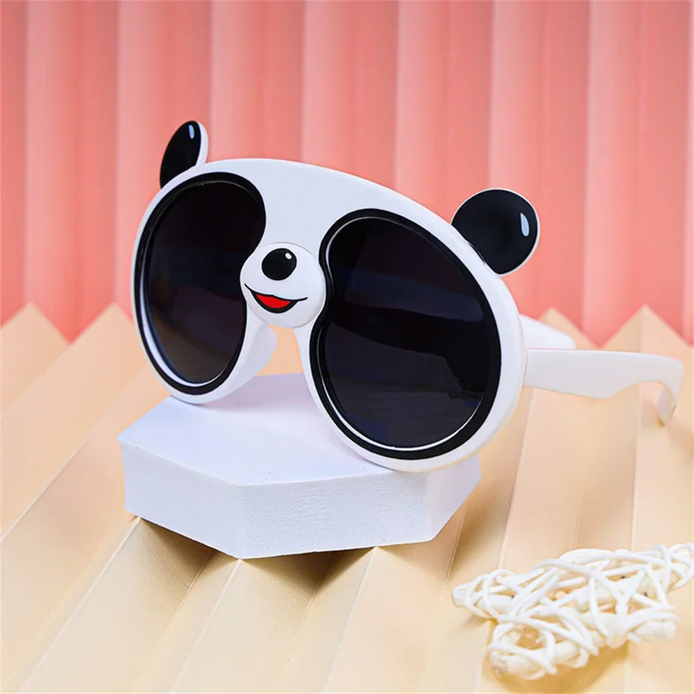 Children Sunglasses Kids Sunglasses Cute Cartoon Panda For Boys Girls Silicone Outdoor UV400 Shades Protection Eyeglasses Gifts