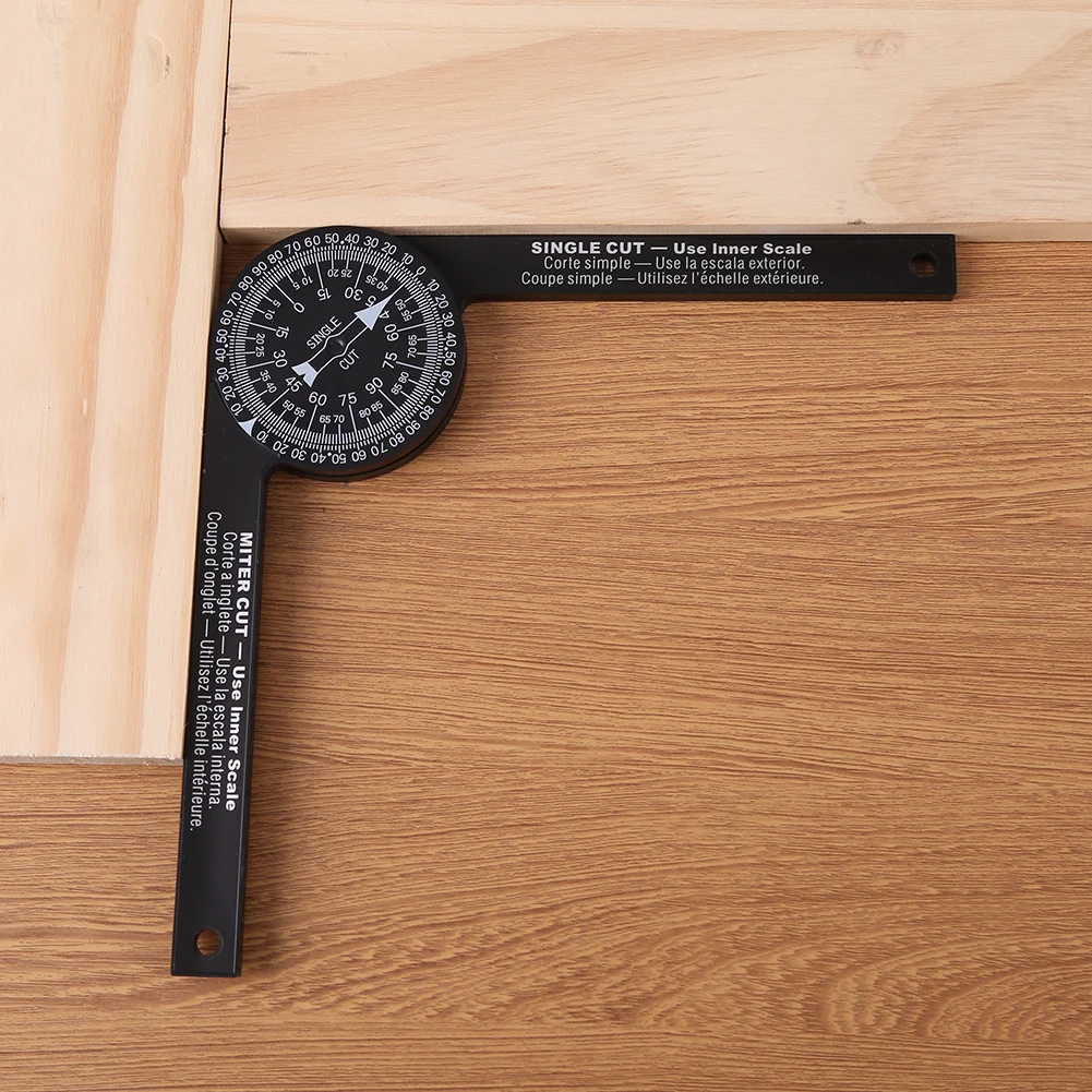 Professional Woodworking Scale Mitre Saw Protractor Angle Finder Precision Angle Level & Marking Pencil Gauge Measuring Ruler