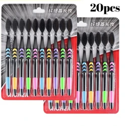 Family Pack of Eco - Friendly Bamboo Charcoal Toothbrushes with Soft Bristles, Travel - Friendly, Assorted Colors (20pcs)