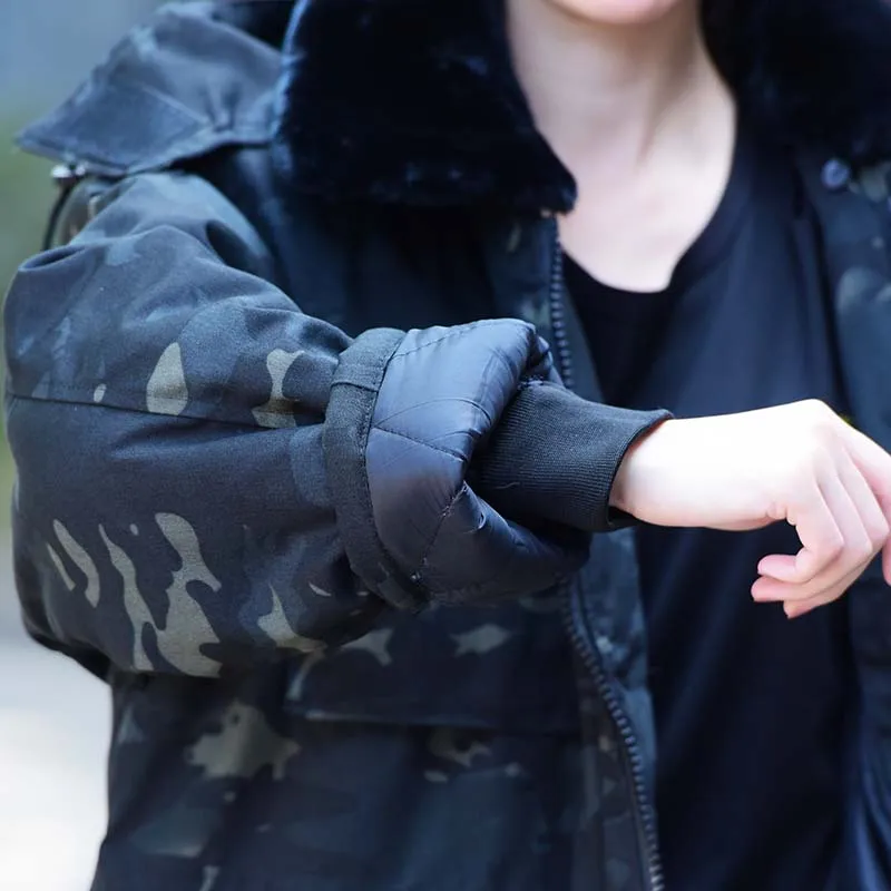 Camo Army Jackets Removable Lining Tactical Parkas Military Warm Hooded Jacket for Men Clothing Airsoft Waterproof Hunting Coats