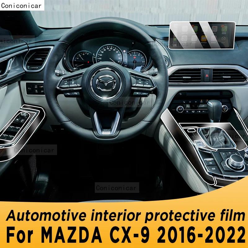 

Для MAZDA CX9 2016-2022 2021 панель коробки передач экран навигации Автомобильный интерьер фотооболочка наклейка против царапин