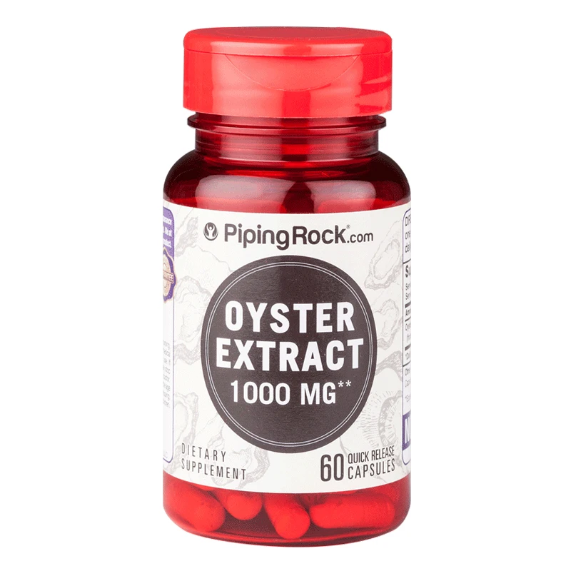 PipingRock Oyster Extract 1000 mg 60 Capsules