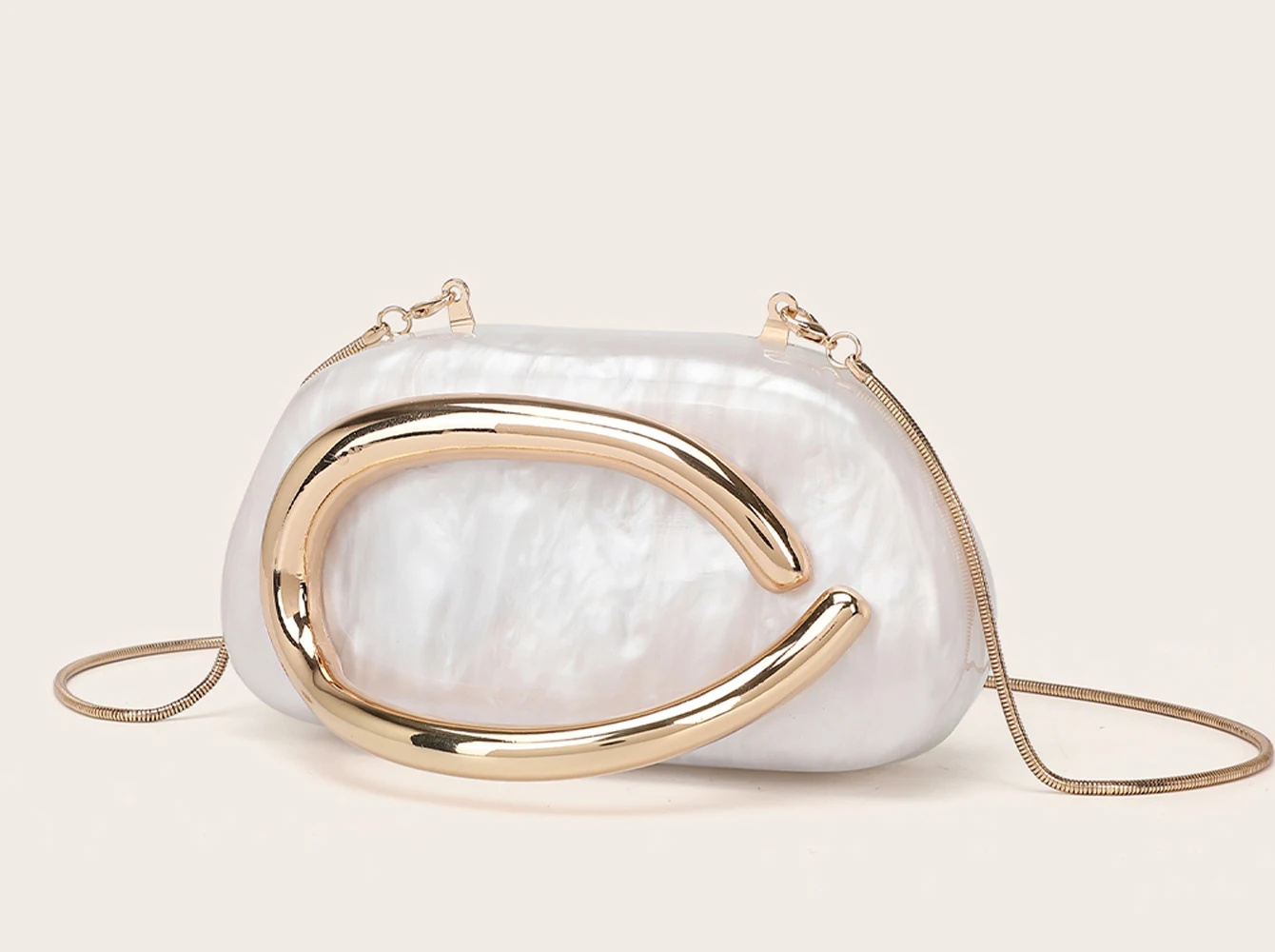 Luxury Evening Clutch Bag - Womens Wedding Party Crossbody Handbag