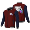 Grand Theft Auto VI Game Men's Baseball Jacket GTA6 Game Street Hip Hop Fashion Big Size Harajuku Casual Baseball Jacket 5