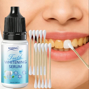 Essenza Sbiancante per Denti, Aroma Menta, Essenza Sbiancante Rapida, Previene la Placca con la Spazzolatura, Formula per Pulizia Profonda, Gel Sbiancante per Denti, Mostra Fiducia con Denti Bianchi come la Neve, Adatto sia per Uomini che per Donne