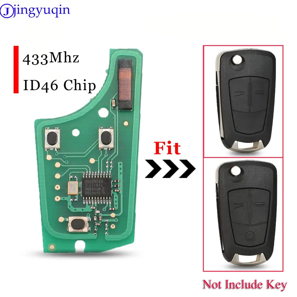 MSA Télécommande 2 Boutons 434Mhz Pcf7946 Pour Vauxhall Opel Vectra C
