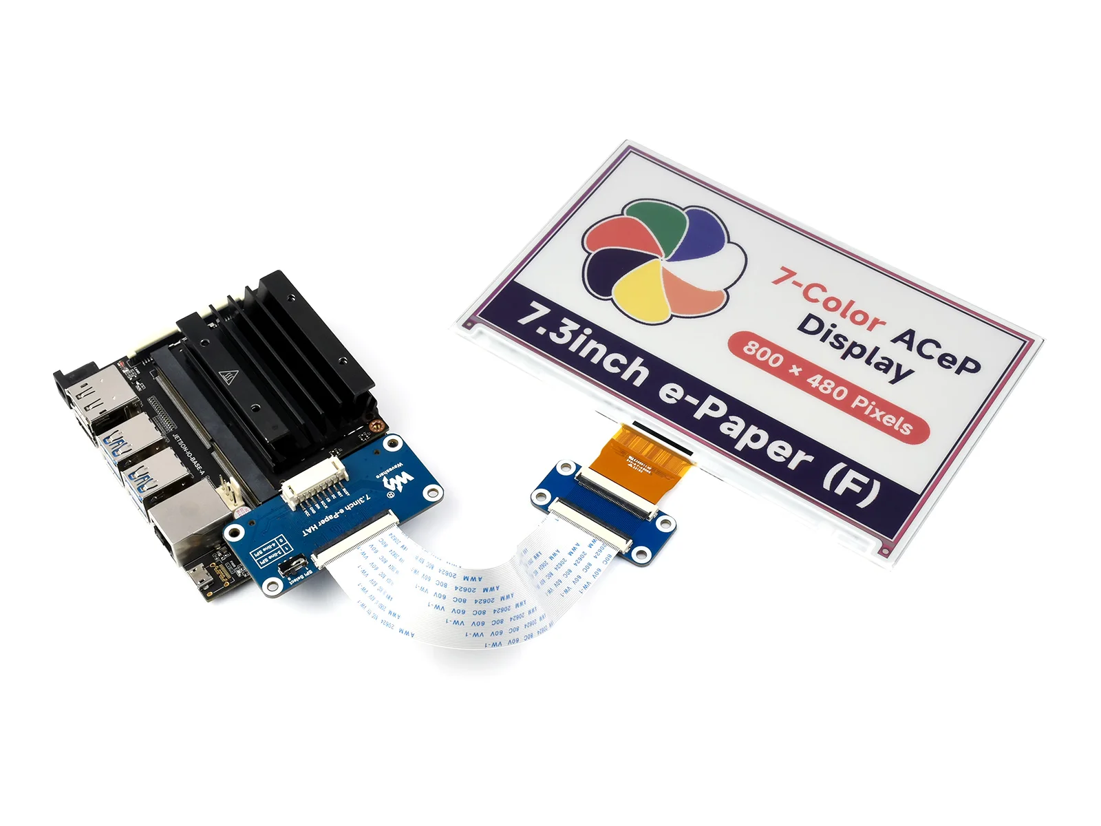 Waveshare 7.3inch ACeP 7-Color E-Paper E-Ink Display Module