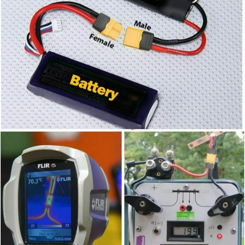 Lot de 5 à 40 connecteurs de batterie RC mâles/femelles - Couleurs multiples