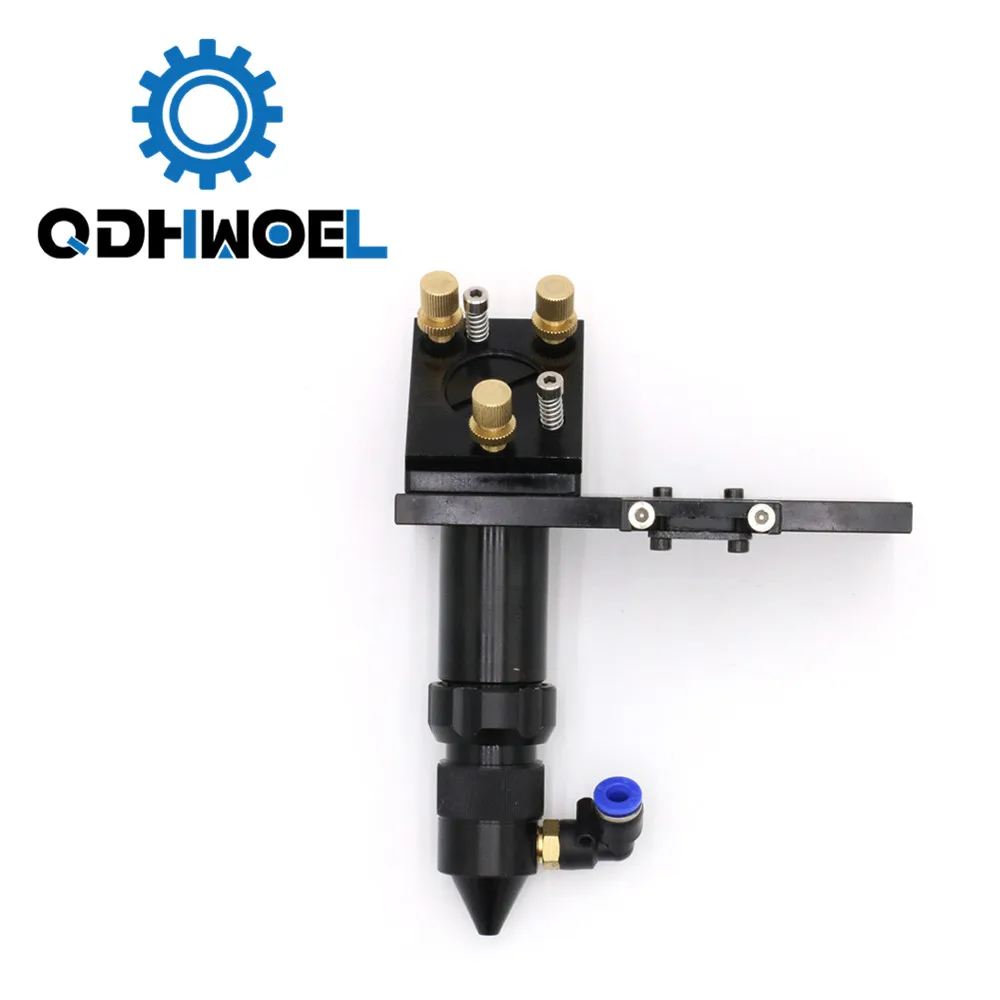 QDHWOEL CO2 Laser Head for Focus Lens Dia.18 19 20 FL. 38.1 50.8 63.5 75 101.6 127mm & Mirror 25mm Mount for Laser Machine