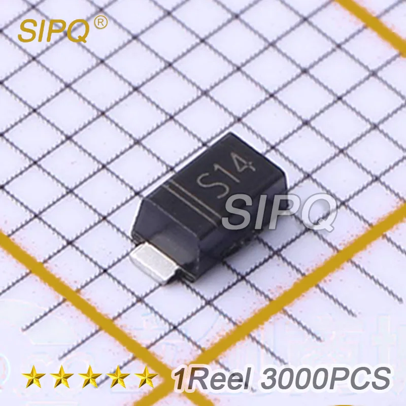 

1 катушка 3000 шт./лот DSS14 SOD-123FL маркировка: S14 40V Одиночный 550мв @ 1A 1A Шоттки барьерные Диоды (SBD) новые оригинальные строки