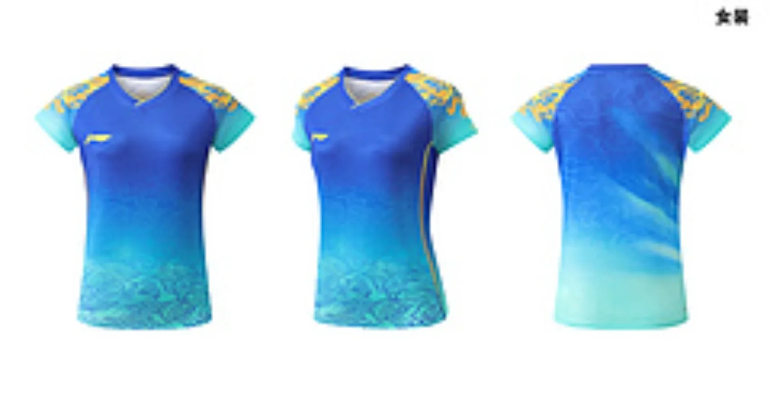 Paris table tennis dragon suit women's national team Sun Yingsha competition suit quick drying short sleeved shirt