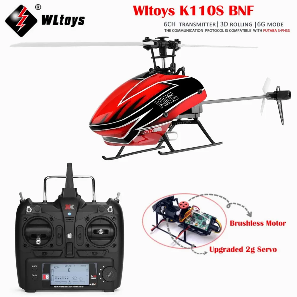 

WLtoys XK K110S Helicopter 2.4G 6CH 3D 6G System Brushless Motor RC Quadcopter Remote Control Aircraft Drone Toys For Kids Gifts