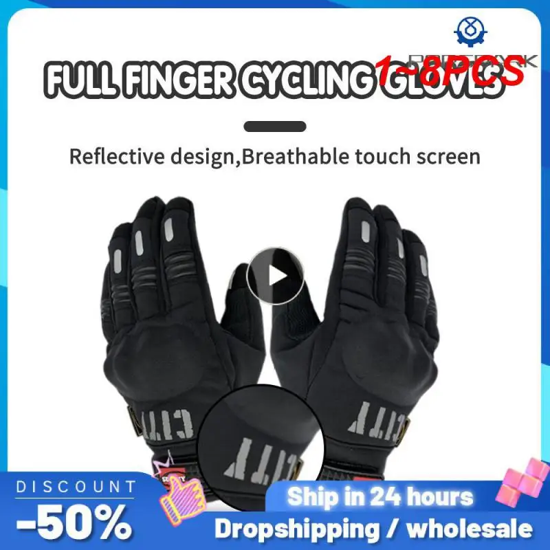 

1~8PCS Winter Full Finger Motorcycle Gloves Waterproof Gant Moto Keep Warm Men Moto Gloves Touch Screen Guantes Motorbike Riding