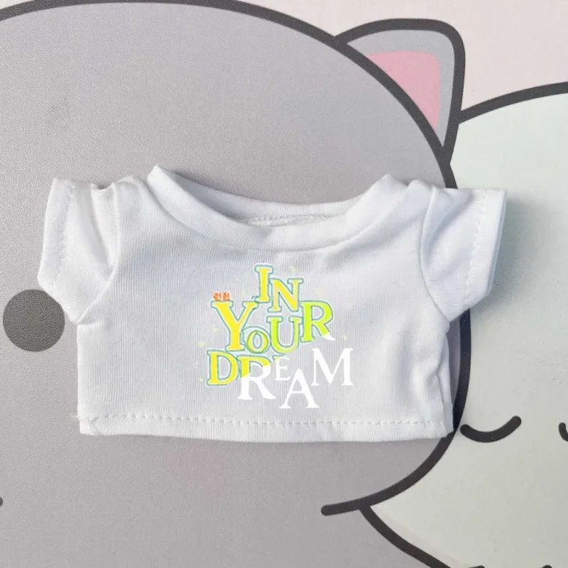 15cm/20cm baby clothing t-shirt versatile cute doll contrasting base shirt with no attribute cotton doll accessories 3