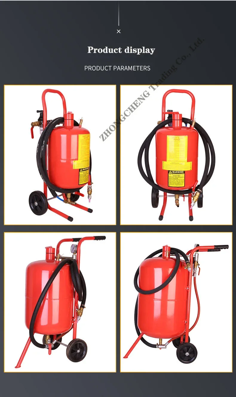 220v Electric 20L Photosynthetic Sandblasting Machine Mobile 5GAL Sandblasting M