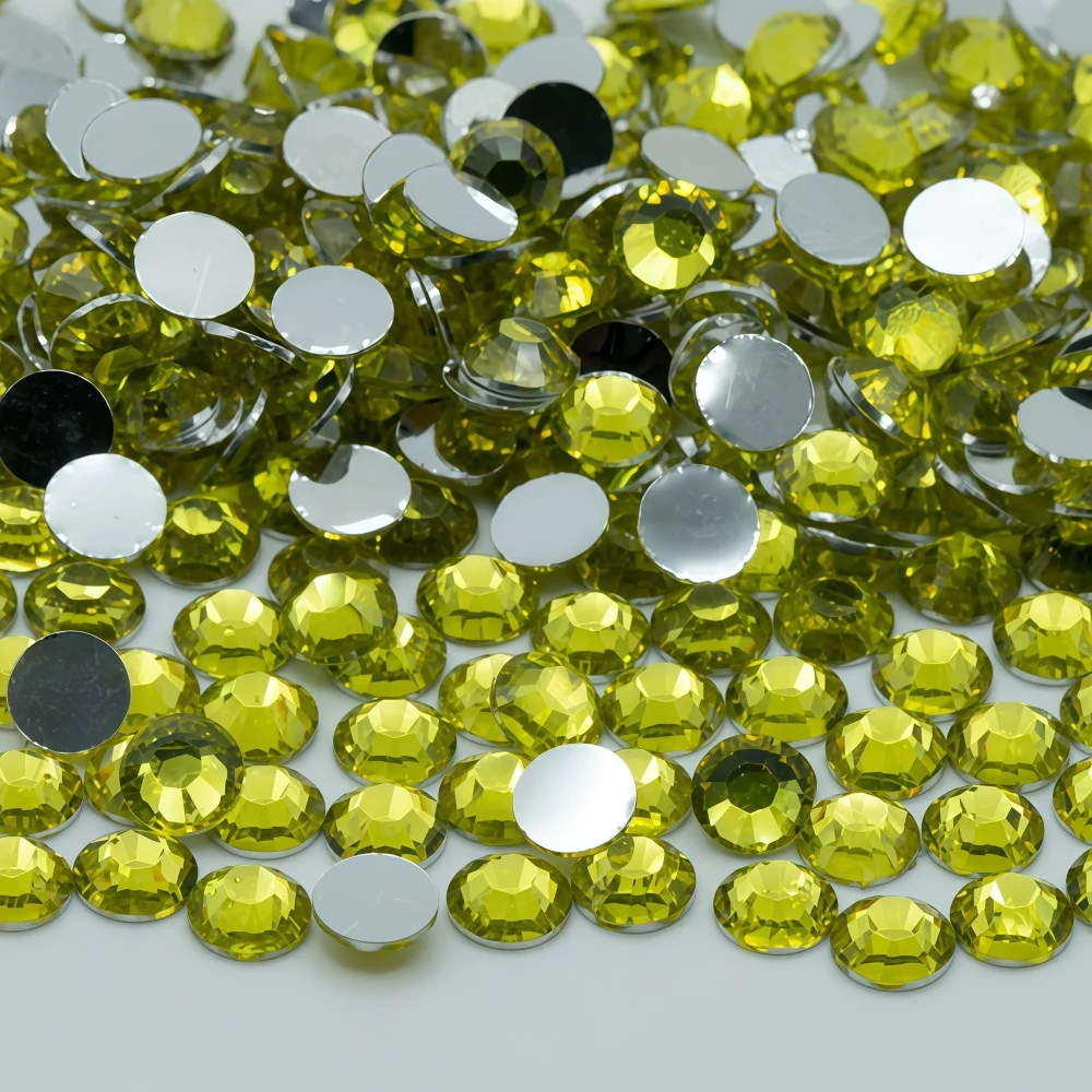 High Transparent Flat-Bottom Resin Diamonds for Nail Art and Jewelry Crafting