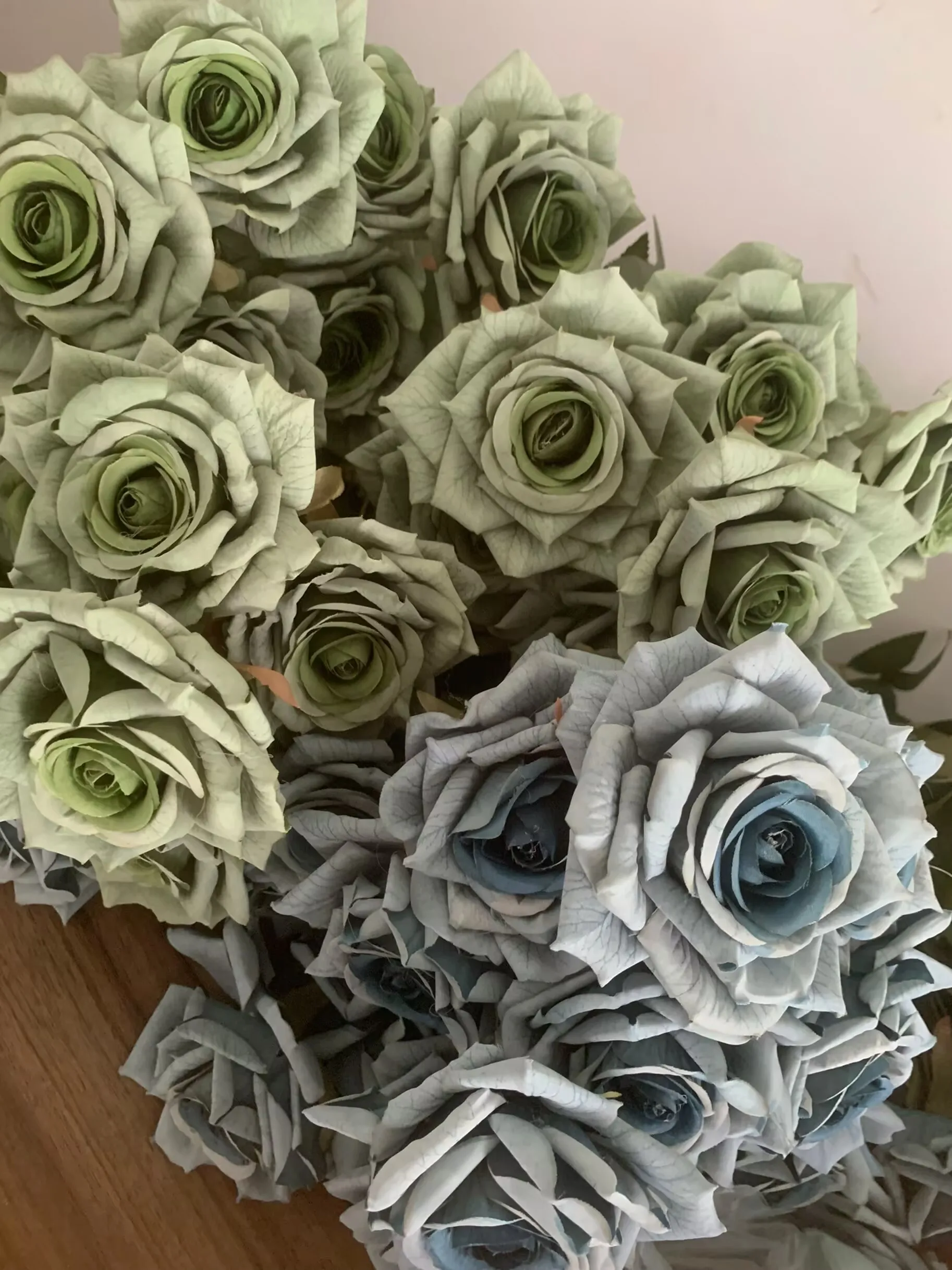 10 rose di seta color carne: bouquet da sposa fai da te, decorazioni per la casa - Italia