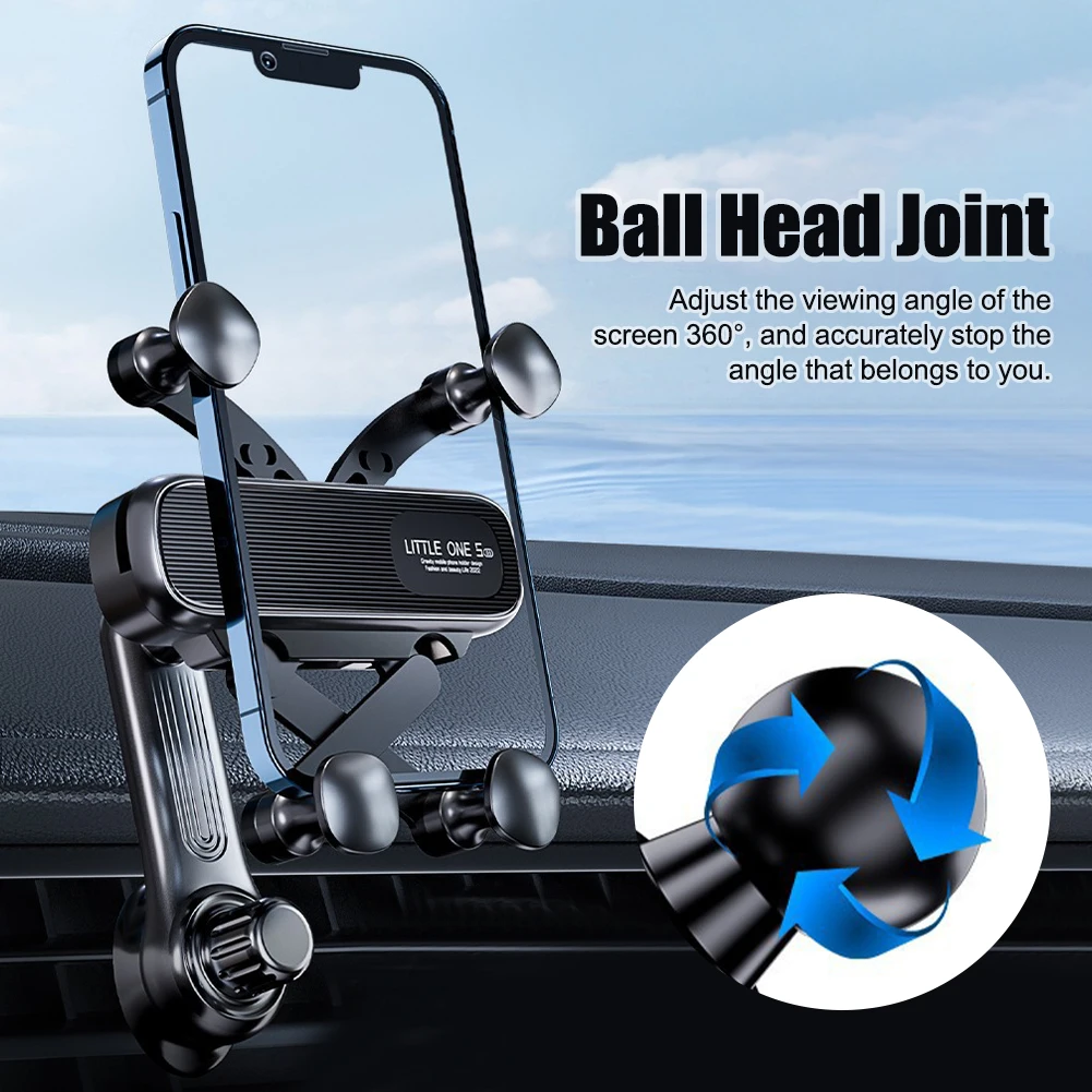 Gravity Car Phone Holder Mobile Stand Smartphone Supporto Gps Supporto Per Iphone 13 12 11 Pro 8 Samsung Huawei Xiaomi Redmi