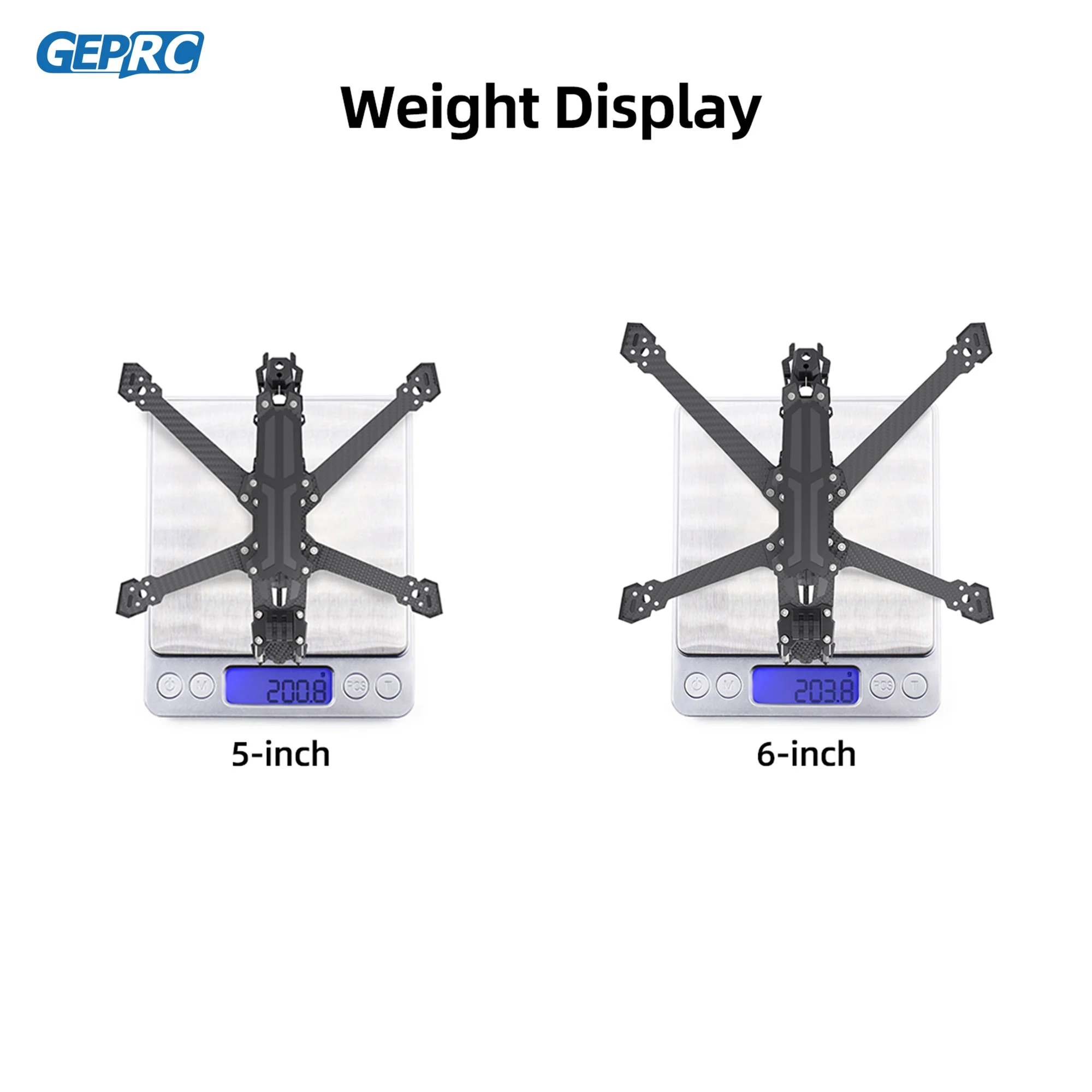 GEPRC GEP-Vapor-D5 D6 Frame For O3 and Analog Vapor Drone Carbon Fiber Frame DIY RC FPV Quadcopter 5-6 Inch Accessories Parts thumbnail 6