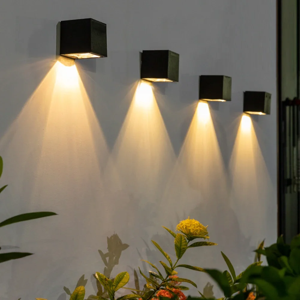 

Solar LED Wall Light Outdoor Waterproof Garden Lights Decor Balcony Courtyard Yard Home Decor Solar Outdoor Wall Lamp