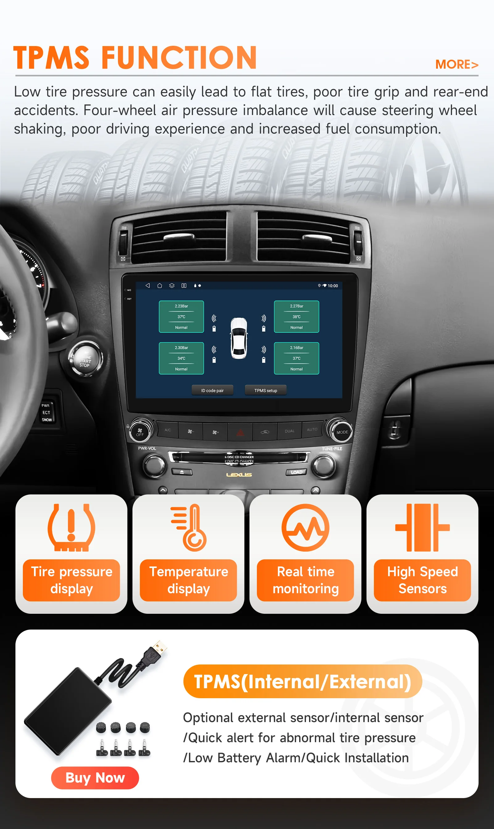 Hizpo Android 14 Car Radio 2 Din Auto Player For Lexus IS250 200 300 350 2006-2012 Stereo Apple Carplay GPS Navigation AI Voice