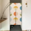 Colorful Texture Rainbow Japanese Door Curtain Bedroom Living Room Partition Entrance Hanging Blackout Half Curtain Noren 3