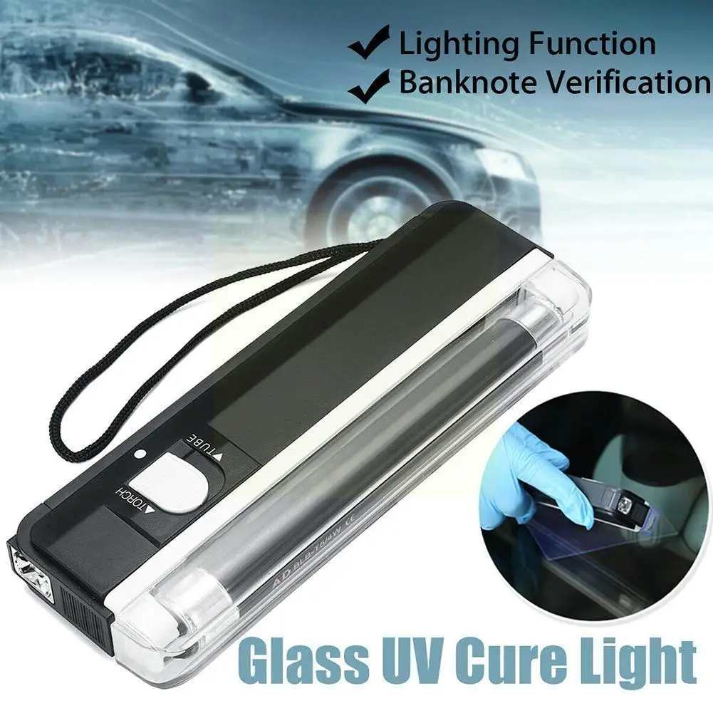 Auto Glass Uv Cure Light Car Window Resin Uv Lamp Automotive Ultraviolet Repair Tools Windshield