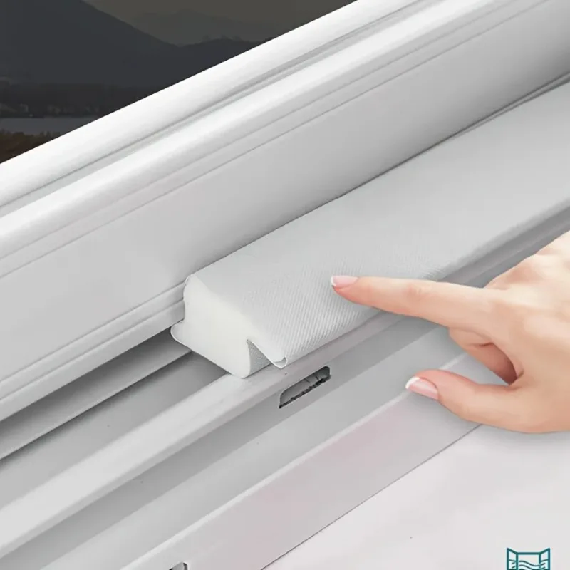 TPU Seal Strip Set for Sliding Windows and Door Windproof Waterproof Soundproof Dustproof Outer Inner Middle Gap Door Bottom