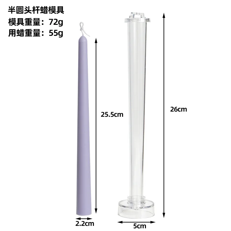 Tall Peaked Column Candle Making Kit - DIY Plastic Mold