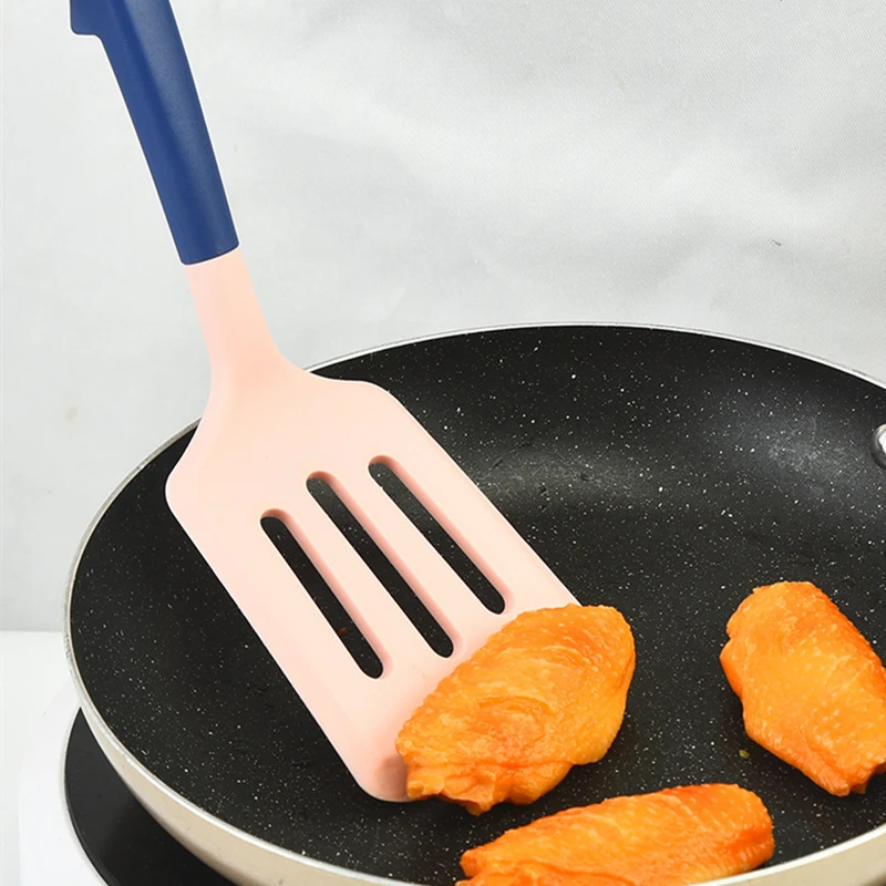Cooking Spatula 33cm Silicone Turners Egg Fish Frying Shovel Steak Oil Drain Spatula Home Kitchen Utensils