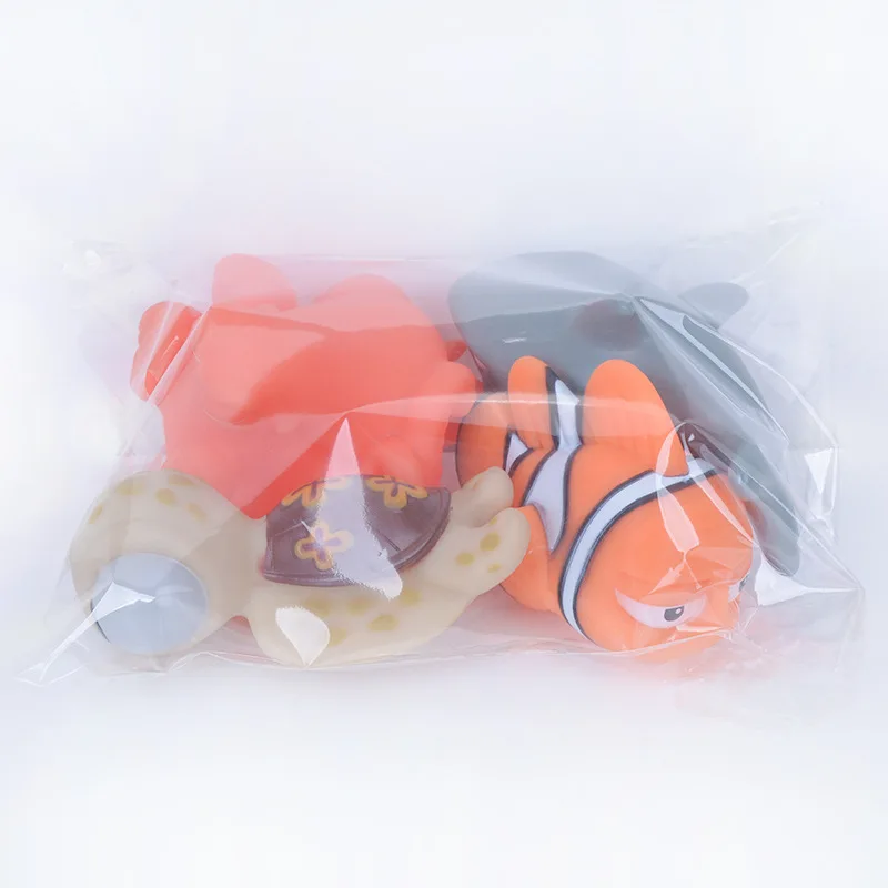 Baby Bath Toys Finding Nemo Dory Float Spray Water Squeeze Toys Soft Rubber Bathroom Play Animals Bath Figure Toy for Children 6