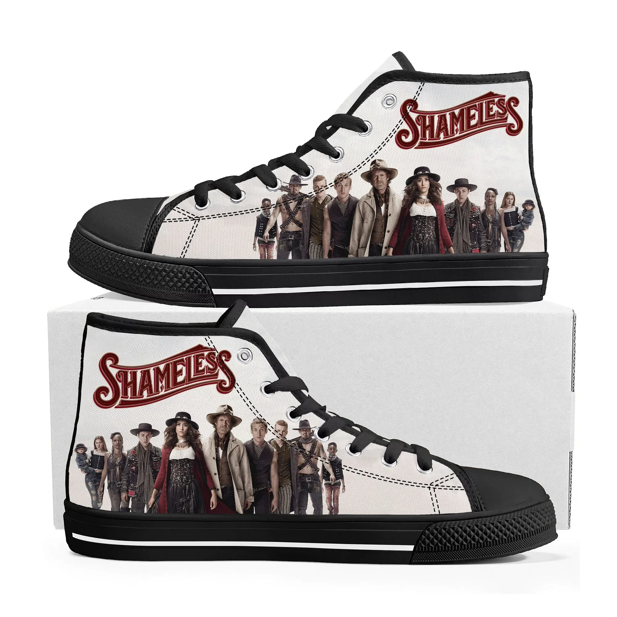 Shameless In A World High Top High Quality Sneakers Mens Womens Teenager Canvas Sneaker Casual Custom Made Shoes Customize Shoe