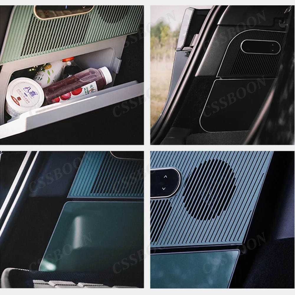 CSSBOON 15L Mini Car Refrigerator For Tesla Model Y Trunk Hidden Tesla Accessories Camping Picnic Freezer