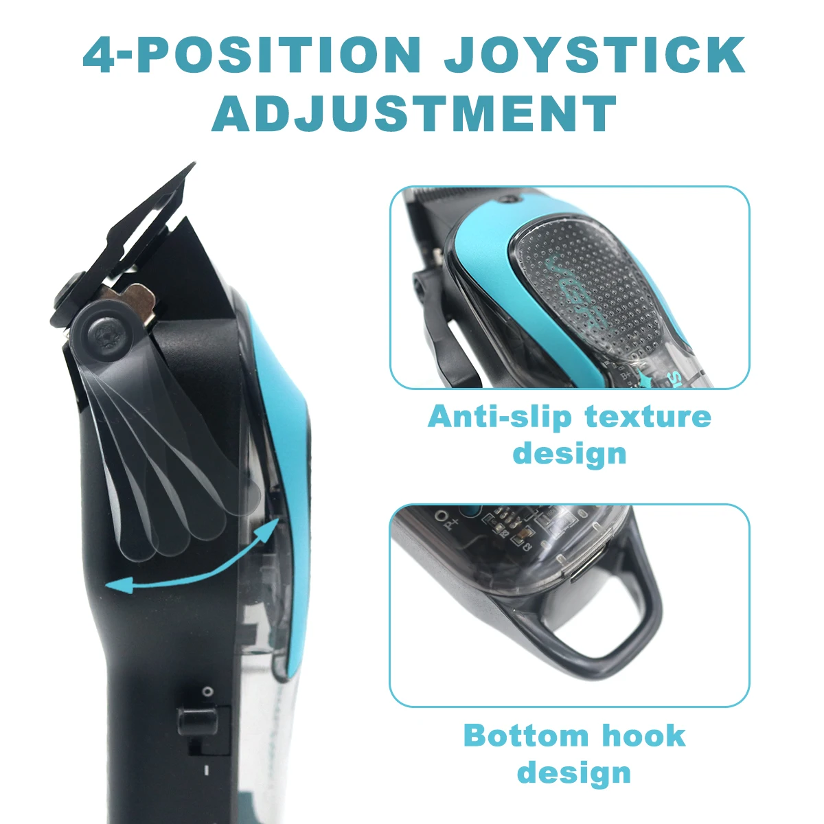 ماكينة قص الشعر الاحترافية VGR V-692 للرجال مع شفر...