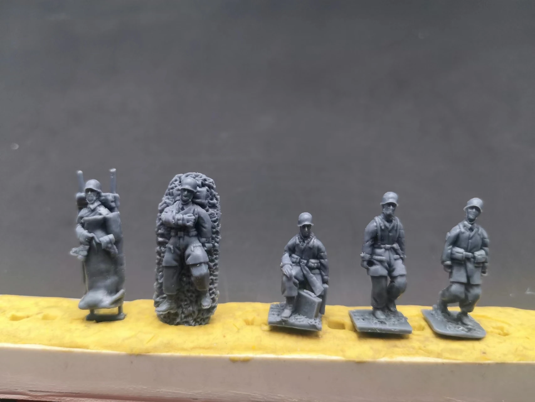 Super Mini 1/72 Pvc Figure Model Toy W Wii Resin Germman Paracadutisti E Set Di Barelle