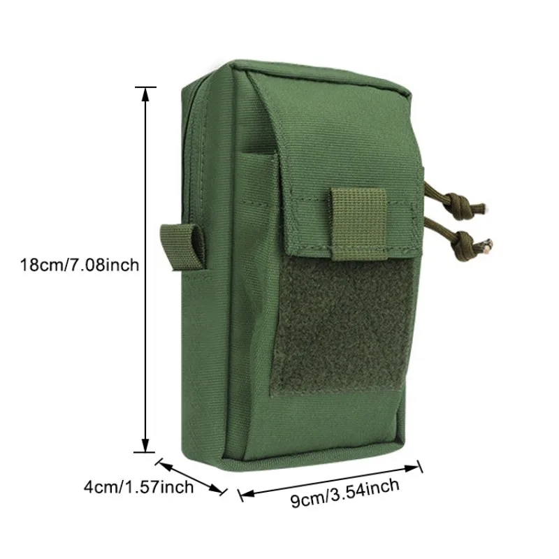 Tactical Molle Shoulder Strap Pack Outdoor EDC Tool Bag 1000D Nylon Multifunctional Mobile Phone Pouch Backpack Accessory Pack 6