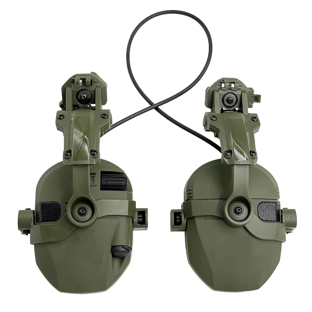 Cuffie attive montate su casco per il tiro, protezione elettronica dell'udito, protezione delle orecchie, riduzione del rumore, cuffie attive per la caccia - immagine 3