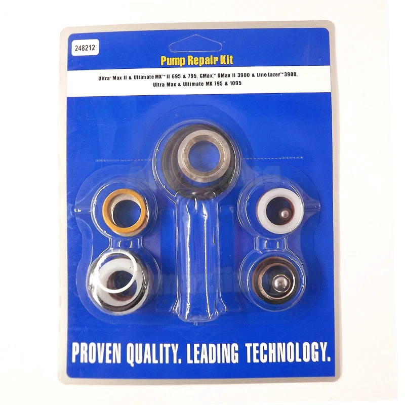 에어리스 스프레이어 펌프 수리 키트 244194 248212 248213 249123   390/395/495/595/3400/695/795/3900/7900/200/300/5900/1095/최대 V용